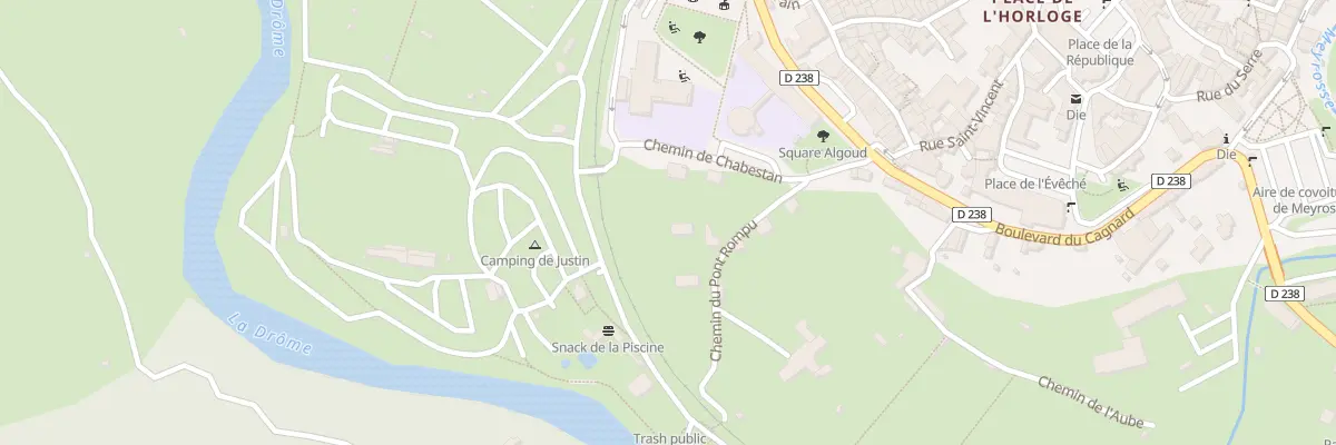 Plan du 11 Che de Chabestan à Die