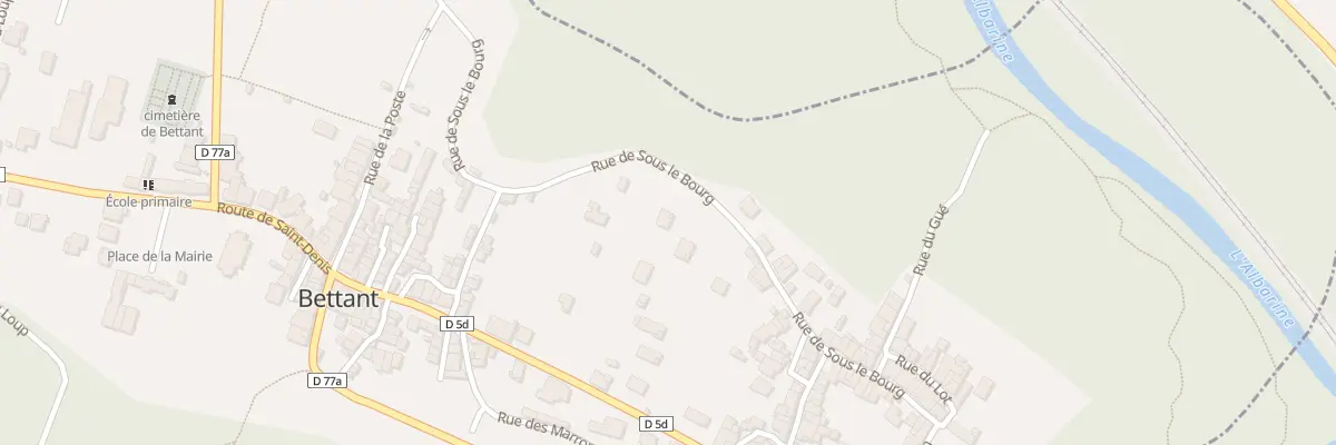 Plan du 555 Rue de sous le Bourg à Bettant