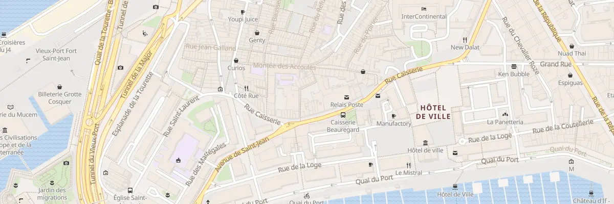Plan du 38 Rue caisserie à Marseille 2e Arrondissement