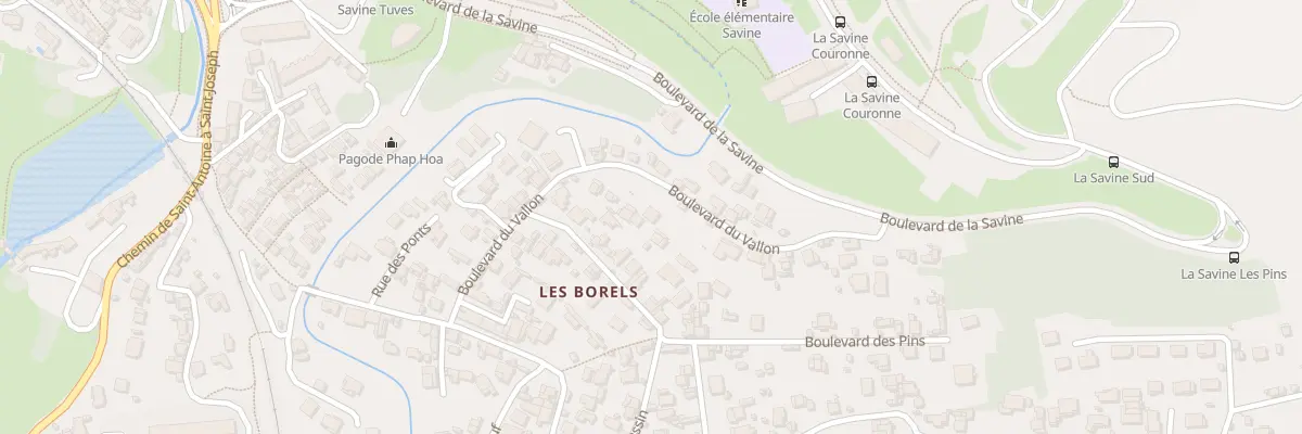 Plan du 34 Bd du Vallon à Marseille 15e Arrondissement