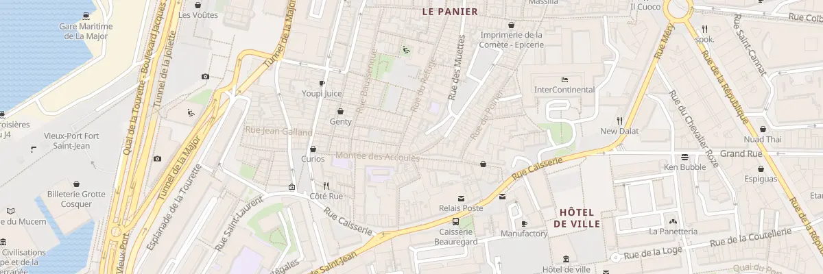 Plan du 8 Rue du refuge à Marseille 2e Arrondissement