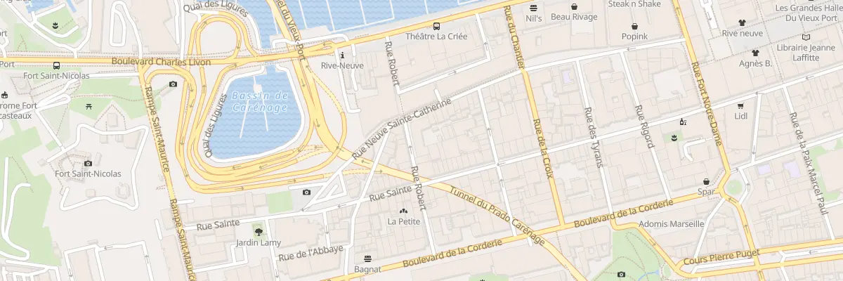 Plan du 47 Rue Neuve Ste-Catherine à Marseille 7e Arrondissement