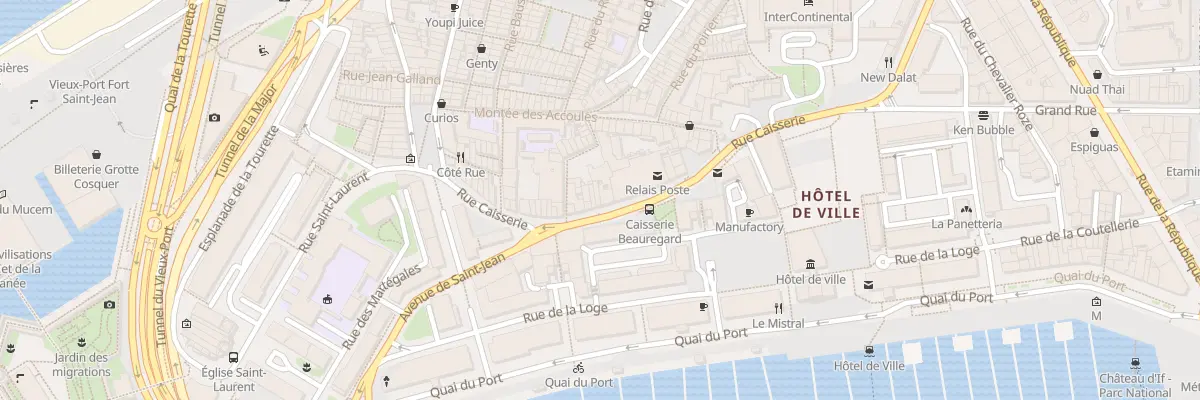 Plan du 32 Rue caisserie à Marseille 2e Arrondissement