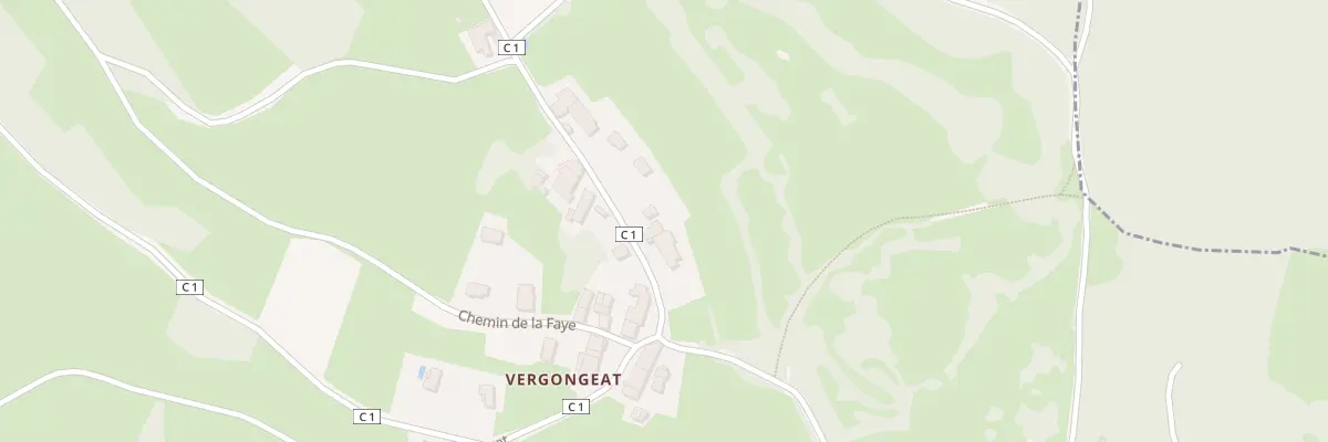 Plan du 890 Rte de Vergongeat à Coligny