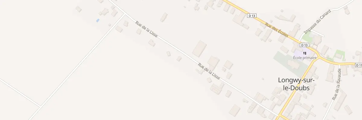 Plan du 13 Rue de la Lisse à Longwy-sur-le-Doubs