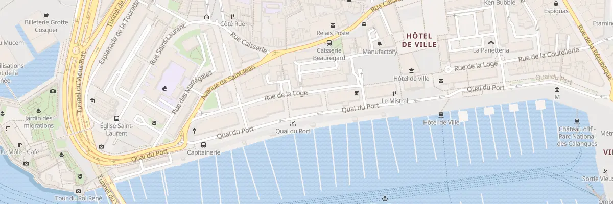 Plan du 31 Rue de la loge à Marseille 2e Arrondissement
