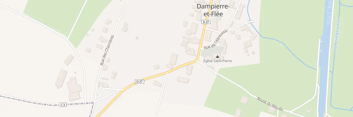 Plan du 2 Rue des Durandines à Dampierre-et-Flée