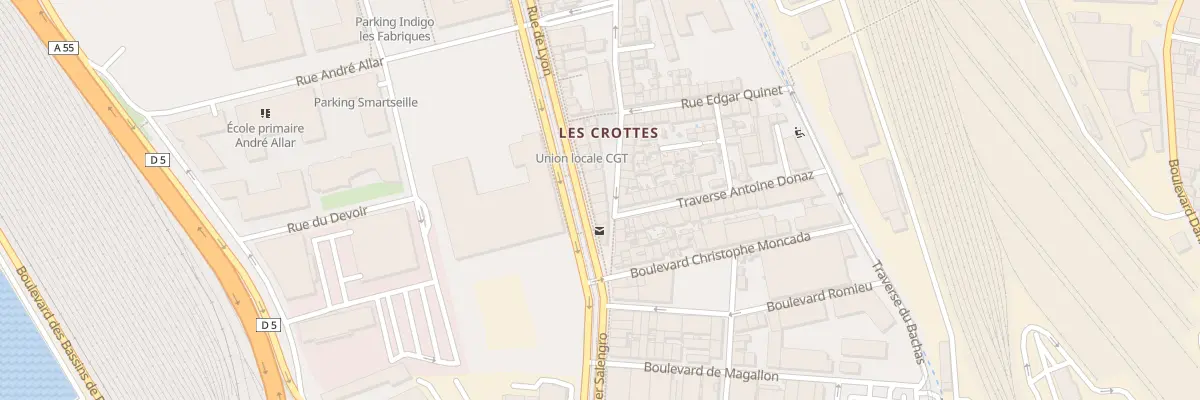 Plan du 8 Rue de lyon à Marseille 15e Arrondissement
