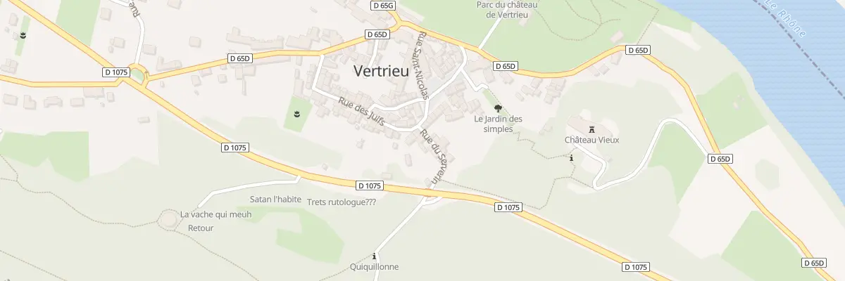 Plan du 20 Rue du Serverin à Vertrieu