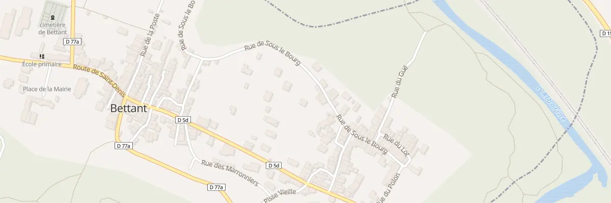 Plan du 630 Rue de sous le Bourg à Bettant