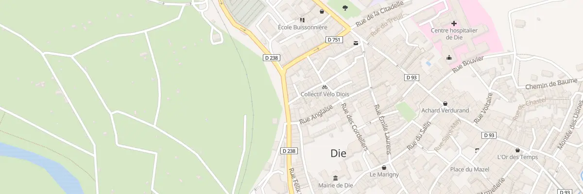 Plan du 1 Rue Jean Jaurès à Die