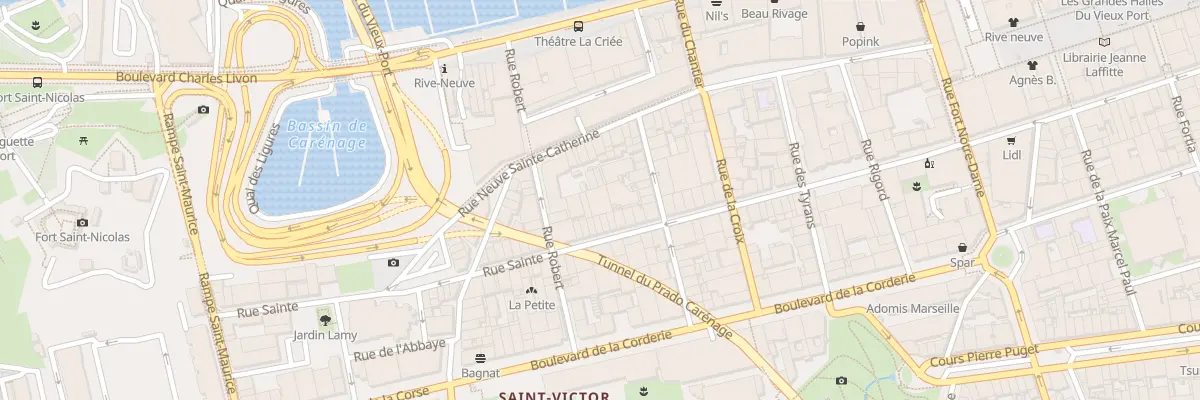 Plan du 110 Rue sainte à Marseille 7e Arrondissement