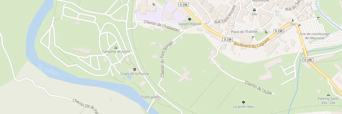 Plan du 5 Che du Pont Rompu à Die