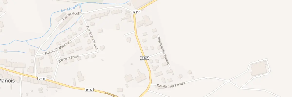 Plan du 6 Rue de la Forge à Manois