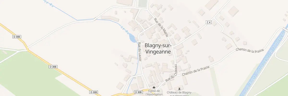 Plan du 10 Rue du Lavoir à Blagny-sur-Vingeanne