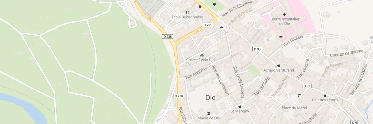 Plan du 4 Rue Jean Jaurès à Die