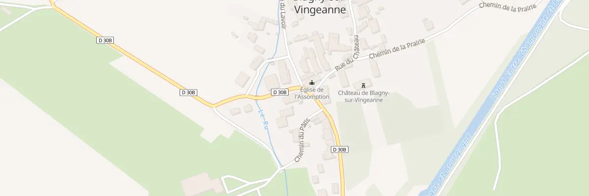Plan du 2 Pl de l’Eglise à Blagny-sur-Vingeanne