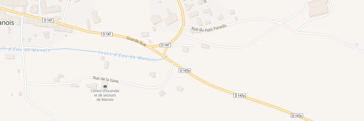 Plan du 2 Pl du Monument à Manois