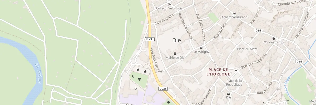 Plan du 29 Bd des Ursulines à Die