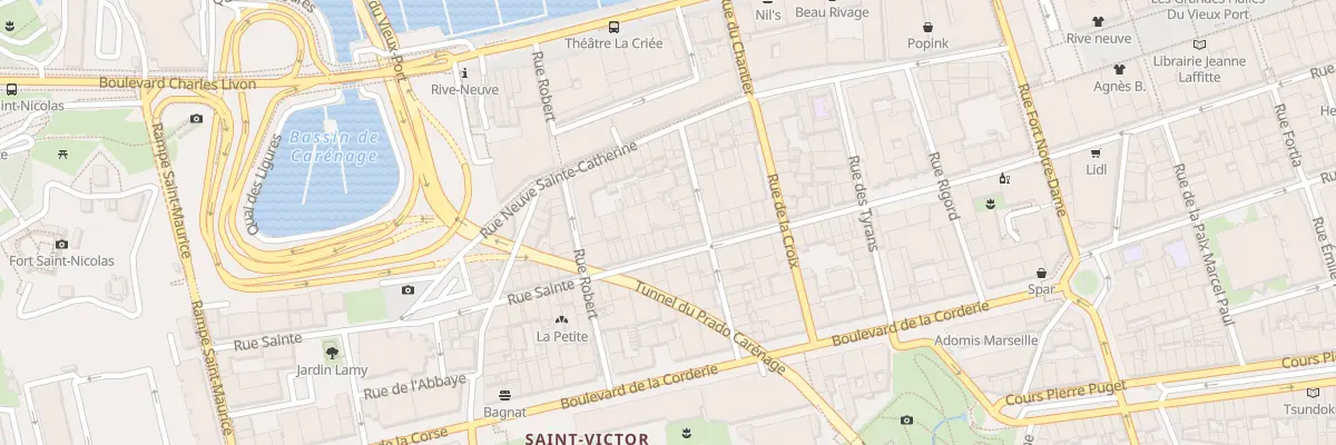 Plan du 106 Rue sainte à Marseille 7e Arrondissement