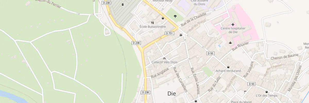 Plan du 11A Rue Jean Jaurès à Die