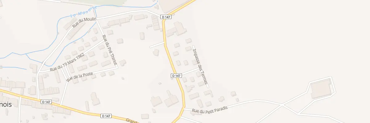 Plan du 1 Rue des Termes à Manois