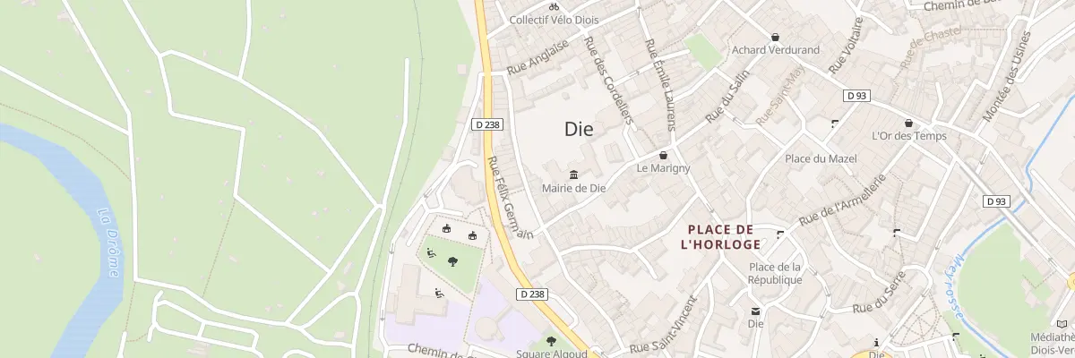 Plan du 60B Rue des Casernes à Die
