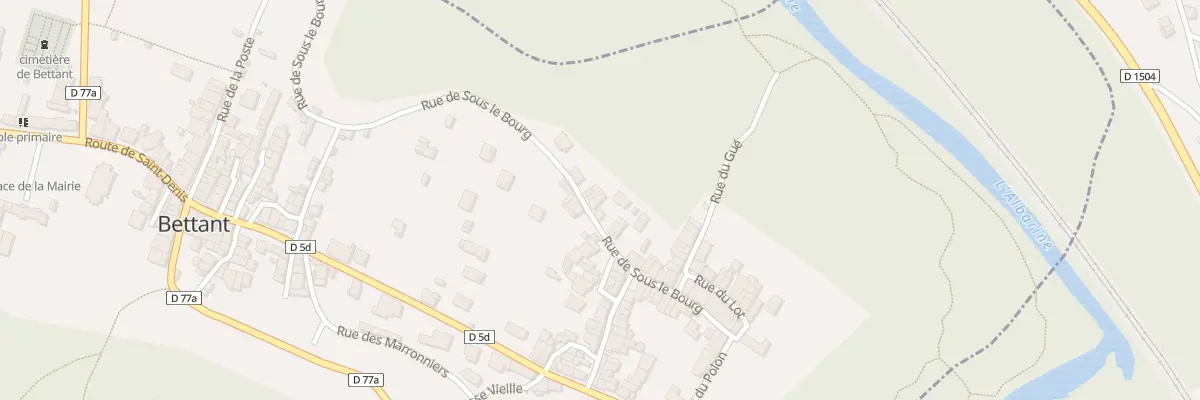 Plan du 670 Rue de sous le Bourg à Bettant