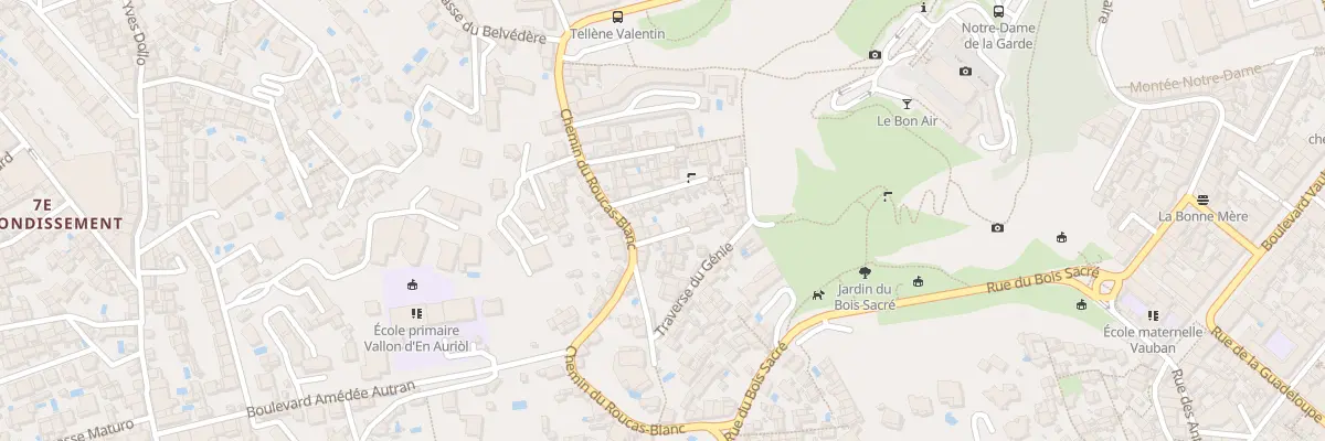 Plan du 8 Imp Blanc à Marseille 7e Arrondissement