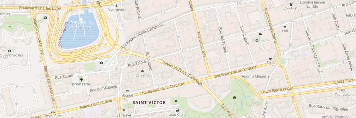Plan du 121 Rue sainte à Marseille 7e Arrondissement