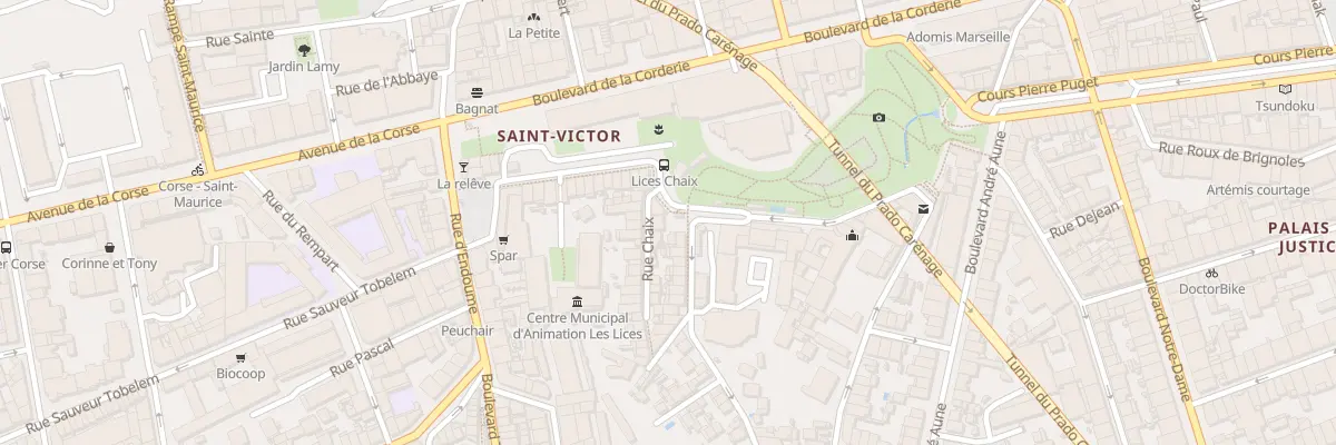 Plan du 3 Rue chaix à Marseille 7e Arrondissement