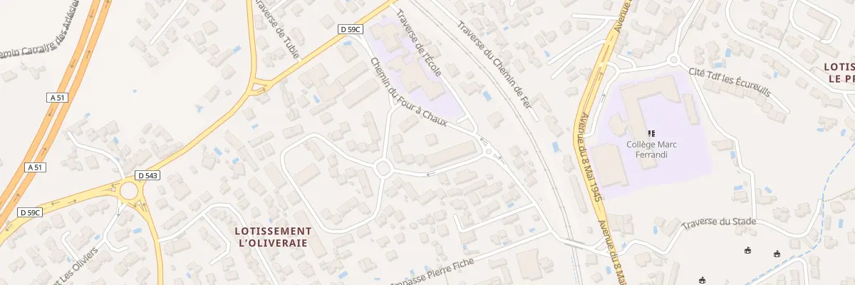 Plan du 9001 Res Pre de l’Aube à Septèmes-les-Vallons