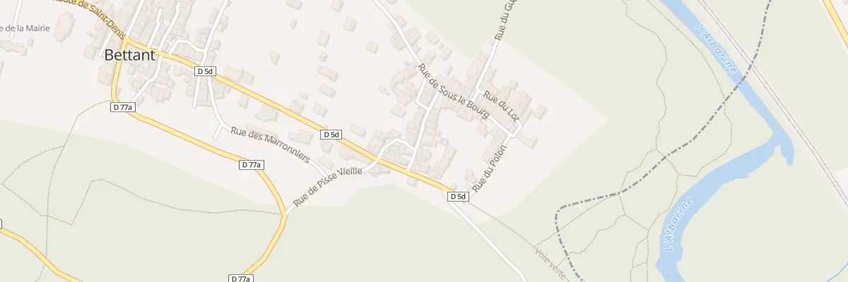 Plan du 35B Rue du Carre Gallet à Bettant