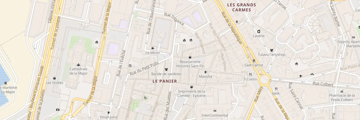 Plan du 9 Rue du petit puits à Marseille 2e Arrondissement