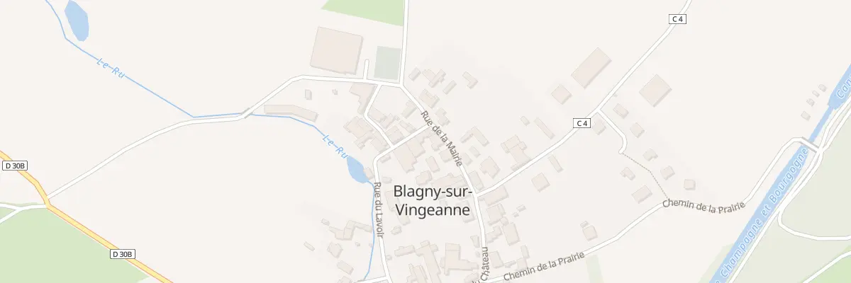 Plan du 14 Rue du Lavoir à Blagny-sur-Vingeanne