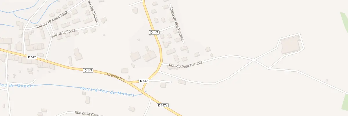Plan du 1 Rue du Petit Paradis à Manois
