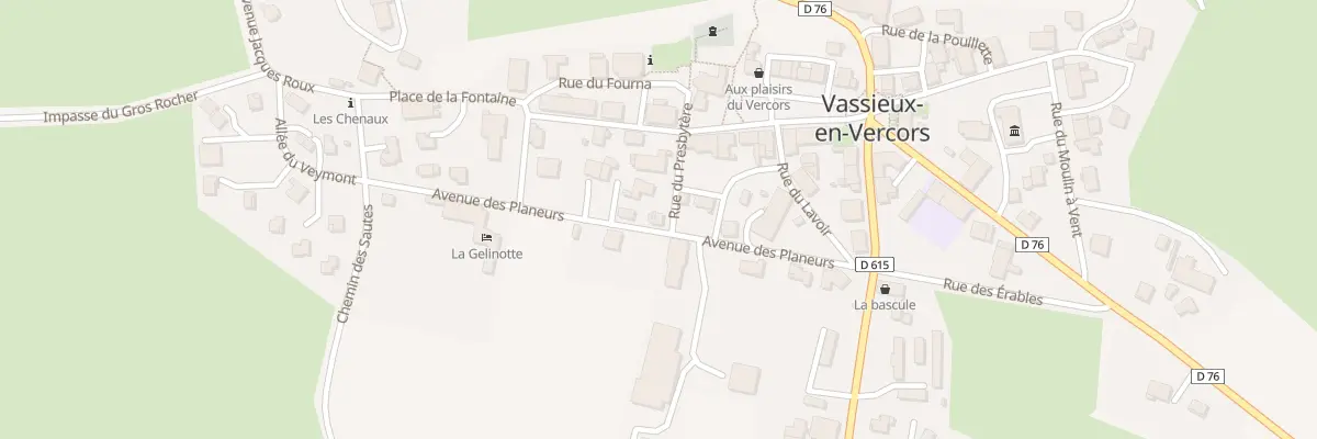 Plan du 15 Rue du Presbytere à Vassieux-en-Vercors