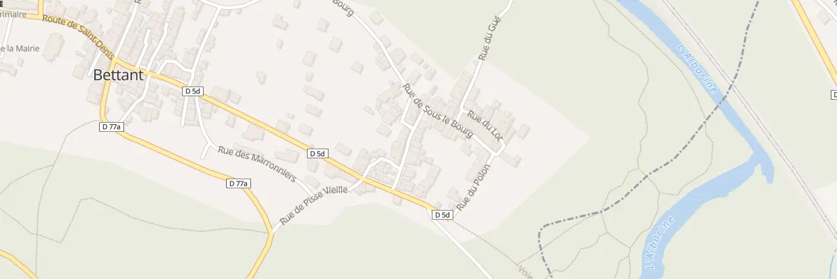 Plan du 70 Rue du Carre Gallet à Bettant
