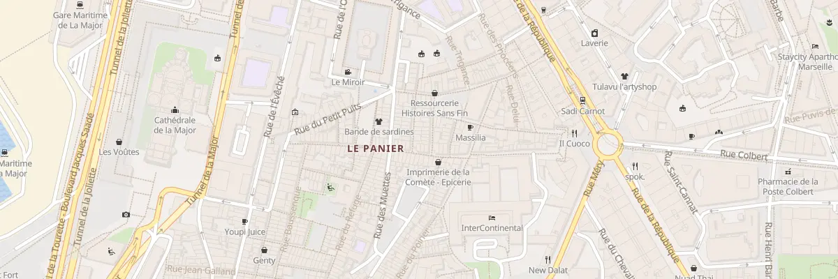 Plan du 8 Rue des cordelles à Marseille 2e Arrondissement