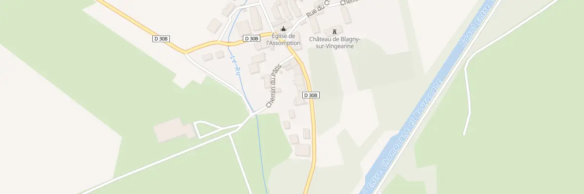 Plan du 6 Rte de la Rochette à Blagny-sur-Vingeanne