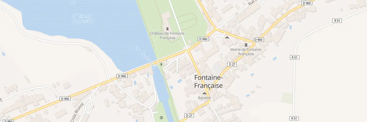 Plan du 2 Rue de la Tour du Pin à Fontaine-Française