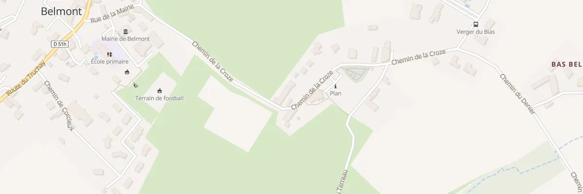 Plan du 41 Che de la Croze à Belmont