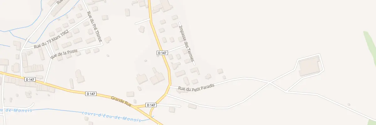 Plan du 2 Imp des Termes à Manois