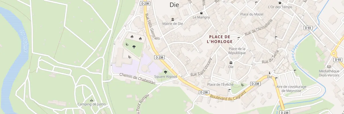 Plan du 27 Rue des Casernes à Die