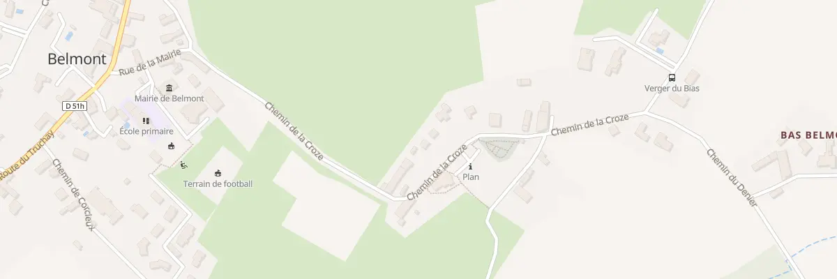 Plan du 49 Che de la Croze à Belmont