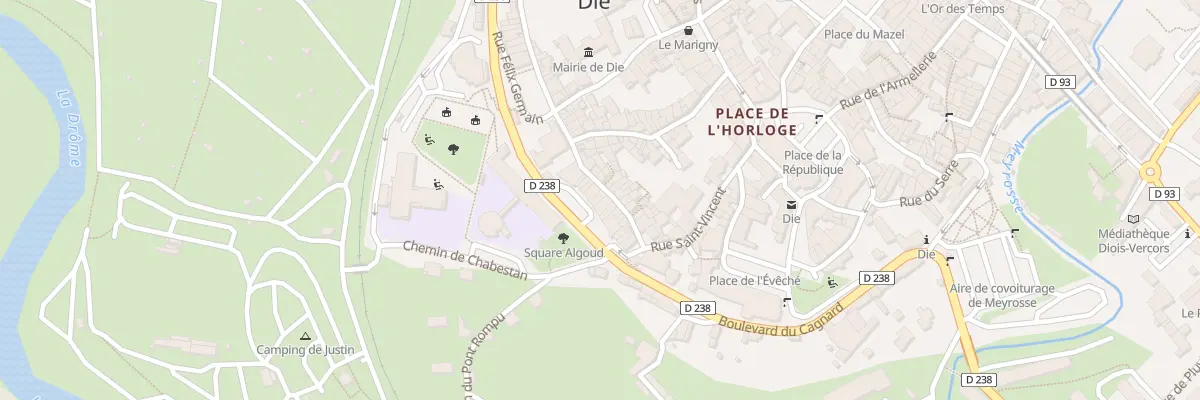 Plan du 21 Rue des Casernes à Die