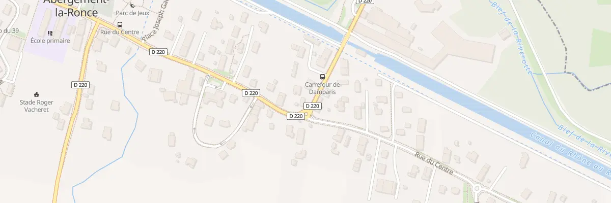 Plan du 2 Rte de Damparis à Abergement-la-Ronce