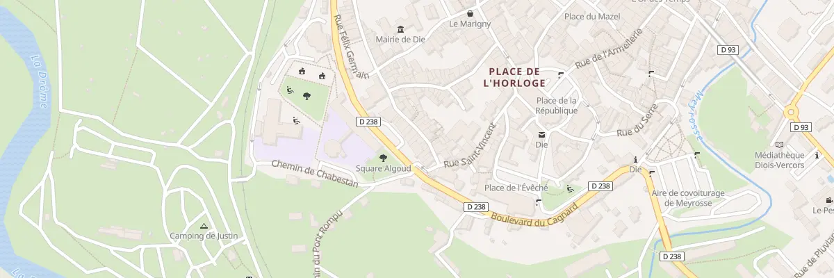 Plan du 17 Rue des Casernes à Die