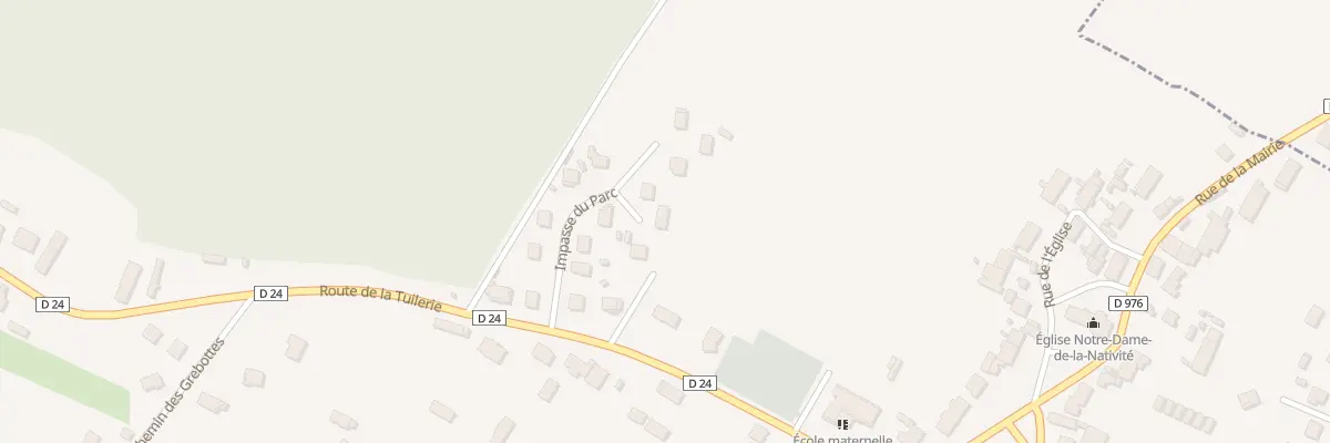 Plan du 12 Imp du Parc à Athée