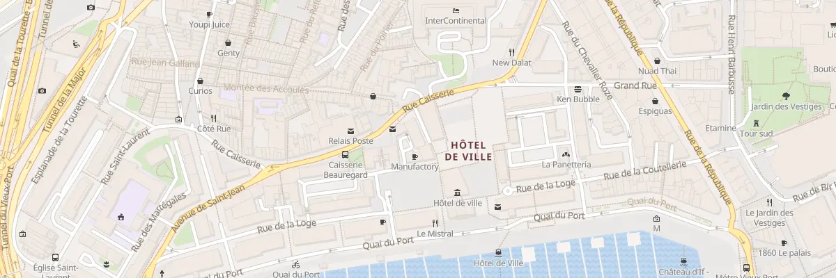 Plan du 1 Rue caisserie à Marseille 2e Arrondissement
